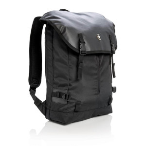 Swiss Peak 17” outdoor Laptop Rucksack, schwarz - Reklamnepredmety