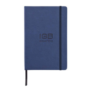 Deluxe Hardcover PU A5 Notizbuch, blau - Reklamnepredmety