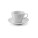 Porcelánová šálka s podšálkou, 250 ml, biela 48ks - H0401100PK2_a - variant Gi H0401100PK2