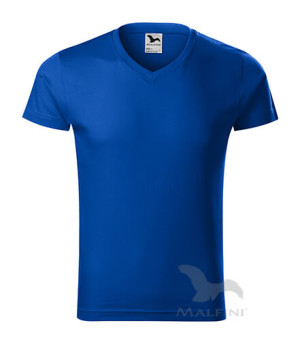 Slim Fit Herren T-Shirt mit V-Ausschnitt - Reklamnepredmety