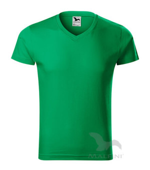 Slim Fit Herren T-Shirt mit V-Ausschnitt - Reklamnepredmety