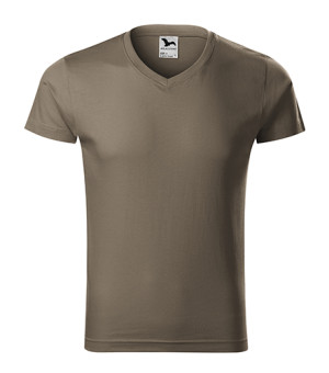 Slim Fit Herren T-Shirt mit V-Ausschnitt - Reklamnepredmety
