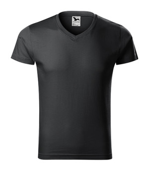 Slim Fit Herren T-Shirt mit V-Ausschnitt - Reklamnepredmety
