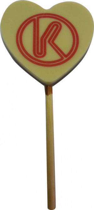 Lutscher mit Aufdruck - Herz - Reklamnepredmety