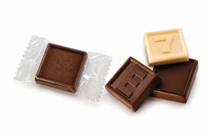 Werbeschokolade mit einem Schokoladenlogo - Reklamnepredmety