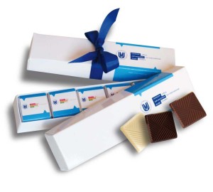 Mini-Pralinen in einem Papierstein - Reklamnepredmety