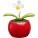 Solar Blumentopf - napelemes-mozgo-virag-muanyag-piros--6730-08--300 - variant Gi 6730-08