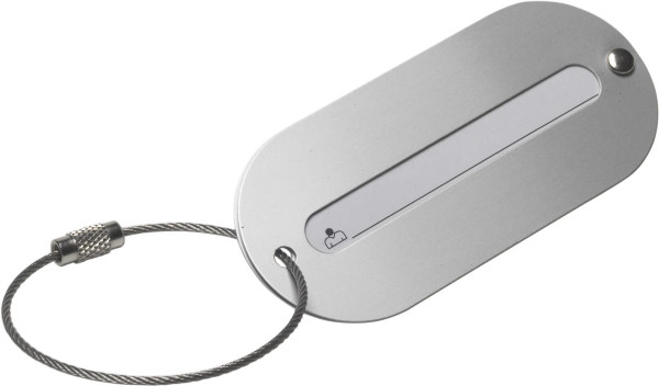 Aluminium Gepäckanhänger, Silber