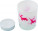 Glass candle holder with Christmas decorations, Red - F8001001PK2 - variant Gi F8001001PK2