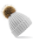 CB412 Fur Pom Pom Chunky Beanie - CB412_Light-Grey - variant Ls 1000038174