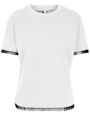 BY124 Hemd Ladies Laces Tee - Reklamnepredmety