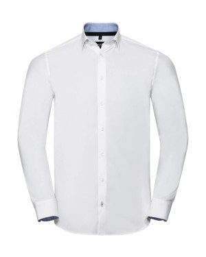Men`s LS Tailored Contrast Ultimate Stretch Shirt - Reklamnepredmety
