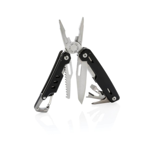 Solid Multitool mit Karabiner, blau - Reklamnepredmety