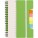 Notizbuch - wire-bound-notebook-with-ruler-and-sticky-notes-lime-8300-19-300 - variant 