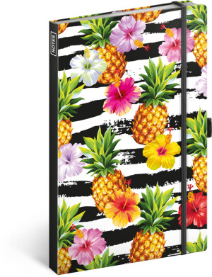 NOTIQUE Notizen Ananas, liniert, 13 x 21 cm - Reklamnepredmety