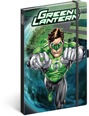 NOTIQUE Notes Green Lantern, linajkovaný, 13 x 21 cm - Reklamnepredmety