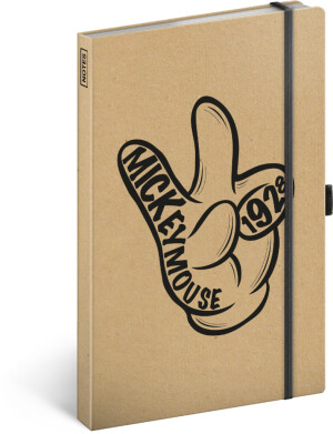 NOTIQUE Notes Mickey Craft, linajkovaný, 13 x 21 cm - Reklamnepredmety