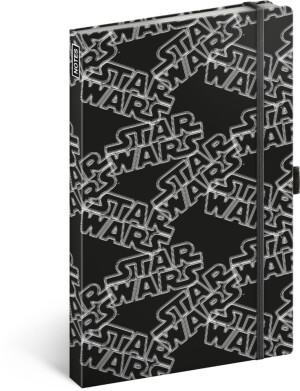 NOTIQUE Notes Star Wars Black, linajkovaný, 13 x 21 cm - Reklamnepredmety