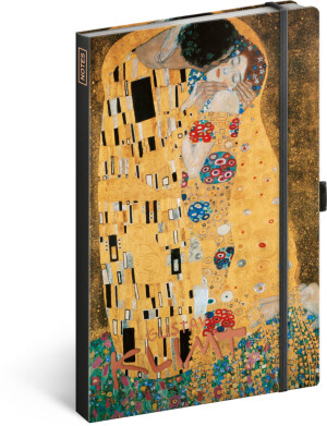 NOTIQUE Notes Gustav Klimt, linajkovaný, 13 x 21 cm - Reklamnepredmety