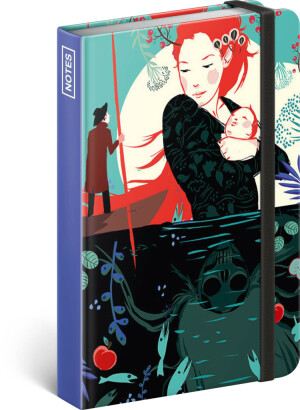 NOTIQUE Notes Kateřina Bažantová, linajkovaný, 11 x 16 cm - Reklamnepredmety