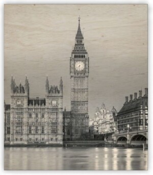 Holzbild von Big Ben - Reklamnepredmety