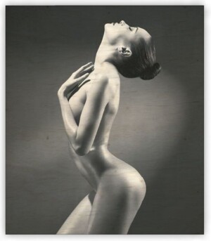 Holzbild Frau - Reklamnepredmety