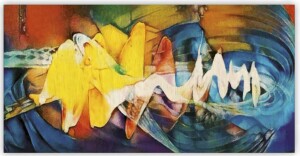 Holzbild Abstrakt - Reklamnepredmety