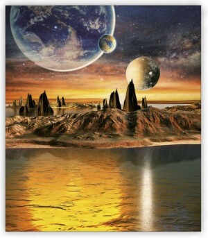 Holzbild Cosmic - Reklamnepredmety