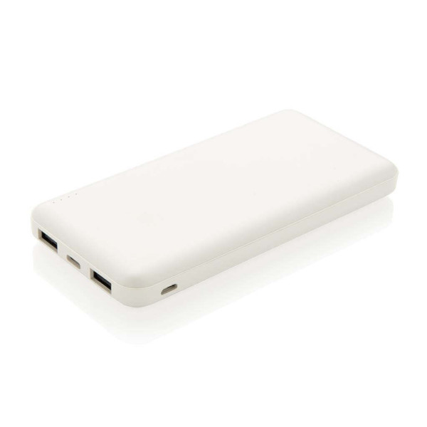 High Density 10.000 mAh Pocket Powerbank, weiß