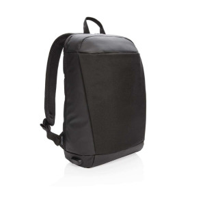 Madrid Anti-Diebstahl RFID USB Laptop-Rucksack, schwarz - Reklamnepredmety