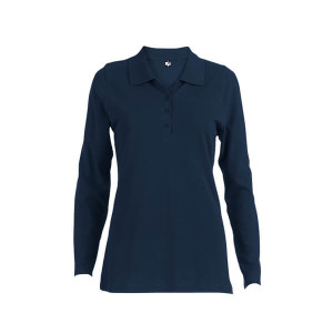 BERN WOMEN. Damen Langarm-Poloshirt - Reklamnepredmety