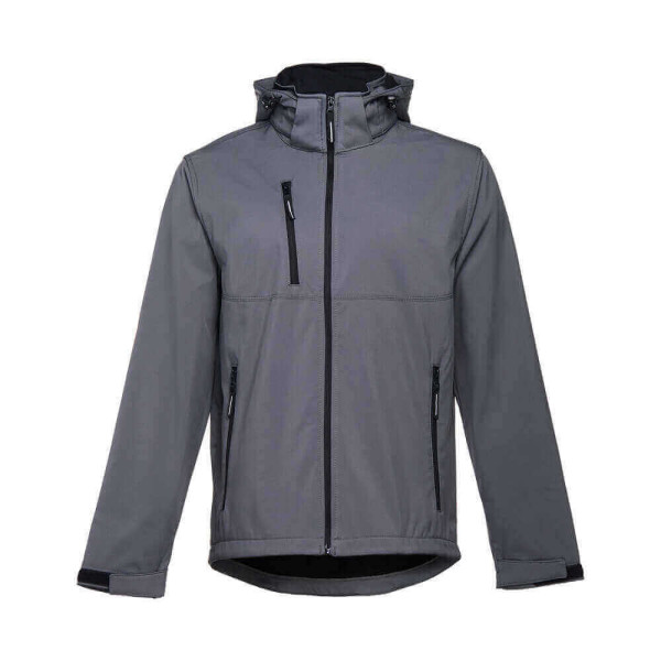 ZAGREB. Herren SoftShell, mit abnehmbarer Kapuze