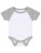 LW502 Essential Short Sleeved Baseball Bodysuit - LW502_White_Heather-Grey - variant Ls 1000257760