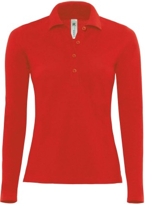 B&C | Damen Piqué Polo langarm - Reklamnepredmety
