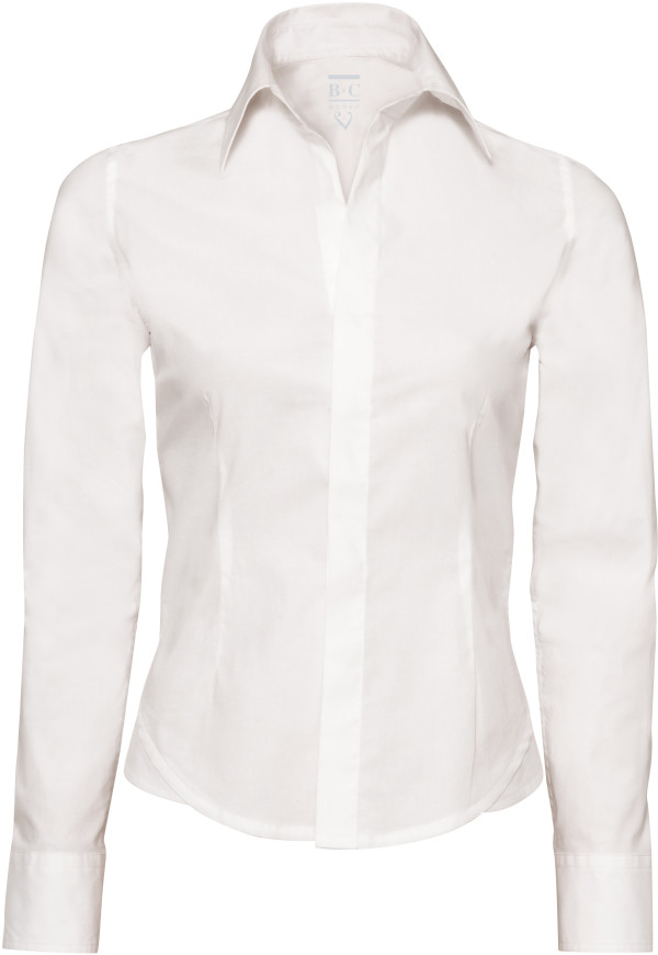 Stretch Bluse Langarm