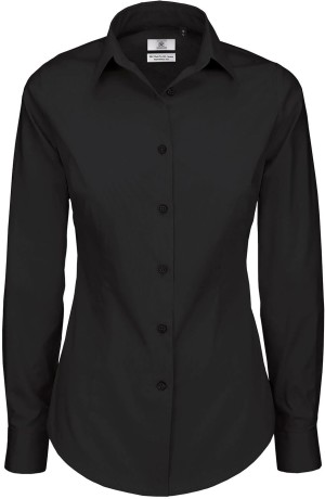 Popeline Stretch Bluse langarm - Reklamnepredmety