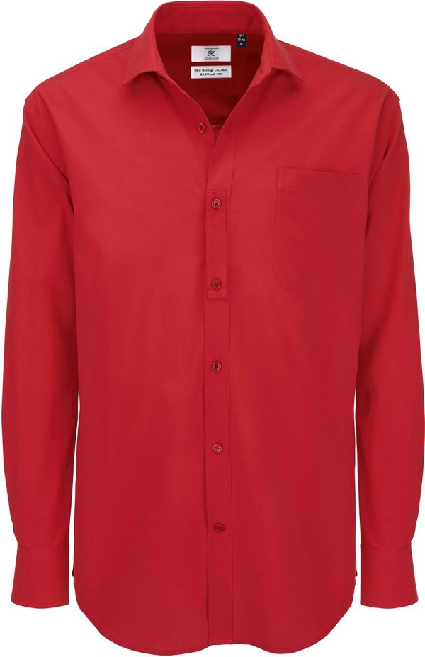 Popeline Hemd langarm