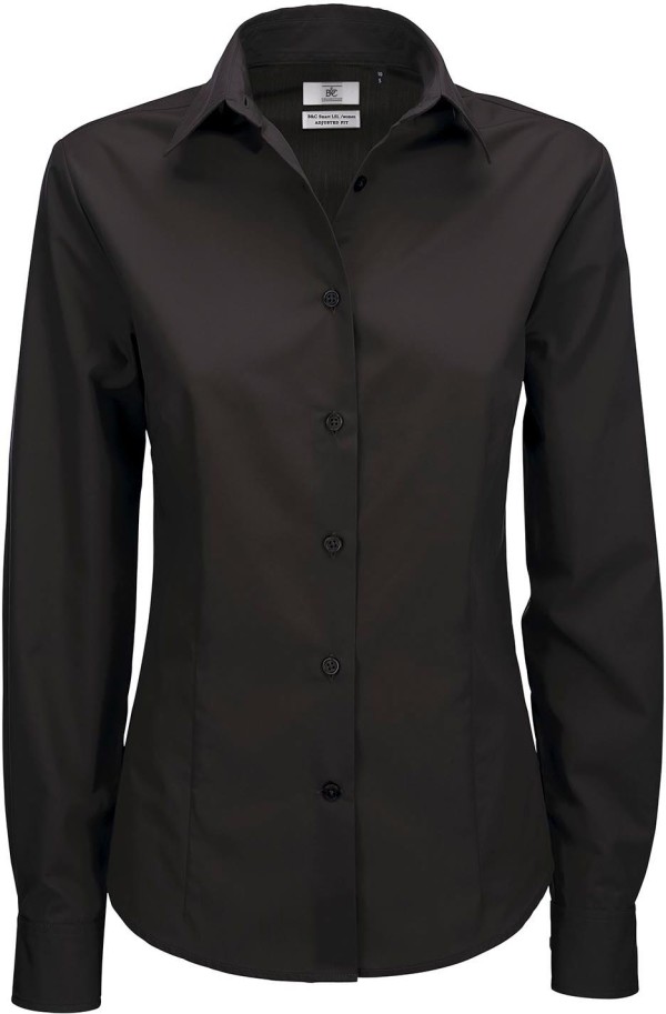 Mix Popeline Bluse langarm