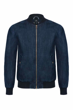 Herren Denim Bomber Jacke - Reklamnepredmety