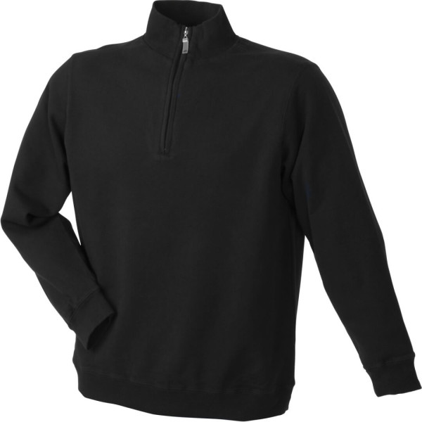 Sweater mit 1/4 Zip