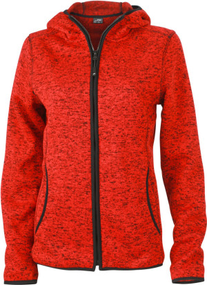 Damen Strick Fleece Kapuzen Jacke - Reklamnepredmety