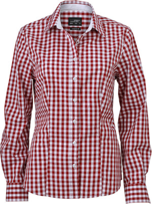 Popeline Karo Bluse langarm - Reklamnepredmety