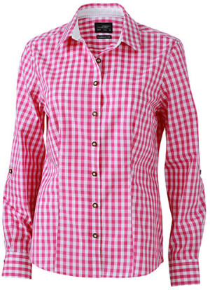 Karo Popeline Trachten Bluse - Reklamnepredmety