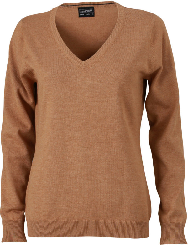 Damen V-Neck Pullover