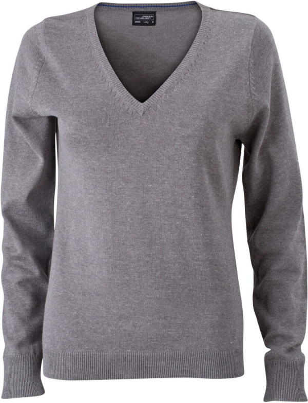 Damen V-Neck Pullover