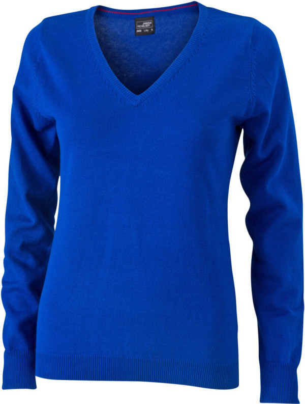 Damen V-Neck Pullover