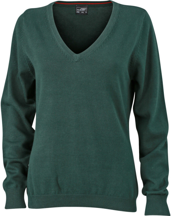 Damen V-Neck Pullover