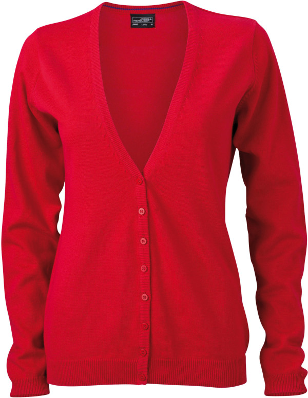 Damen V-Neck Cardigan