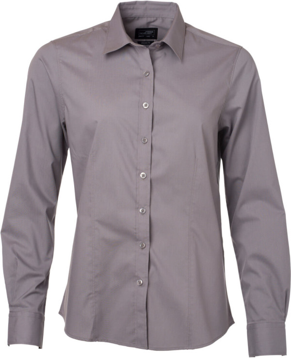 Popeline Bluse langarm