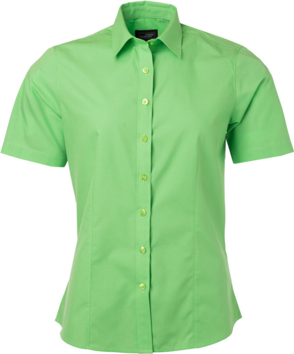 Popeline Bluse kurzarm